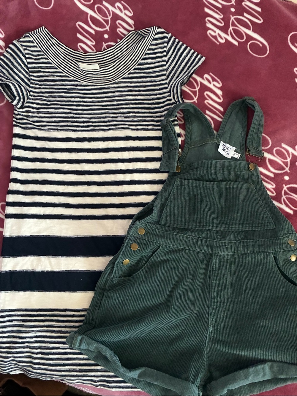 Anthropologie Princess Polly Dress Bundle, corduroy overalls, size small, jeans